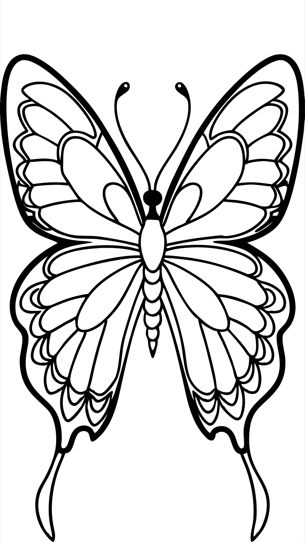 free butterfly color pages